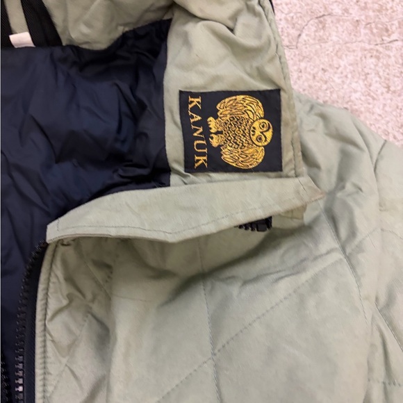 Vtg Kanuk belted diamond Green Quilted Jacket - Picture 4 of 10